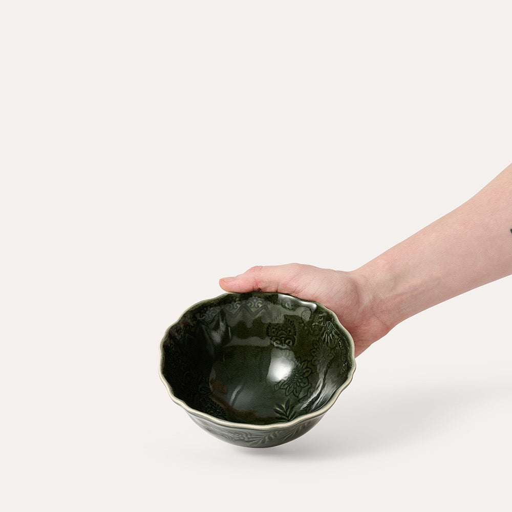 Bolle 15 cm suppe Shadow mosegrønn Sthål NYHET