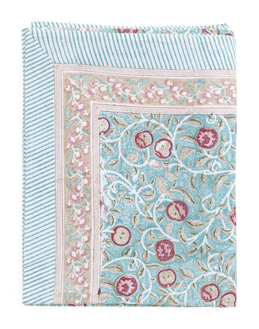 Duk bomull Apple - Turquoise - 170x270cm Chamois