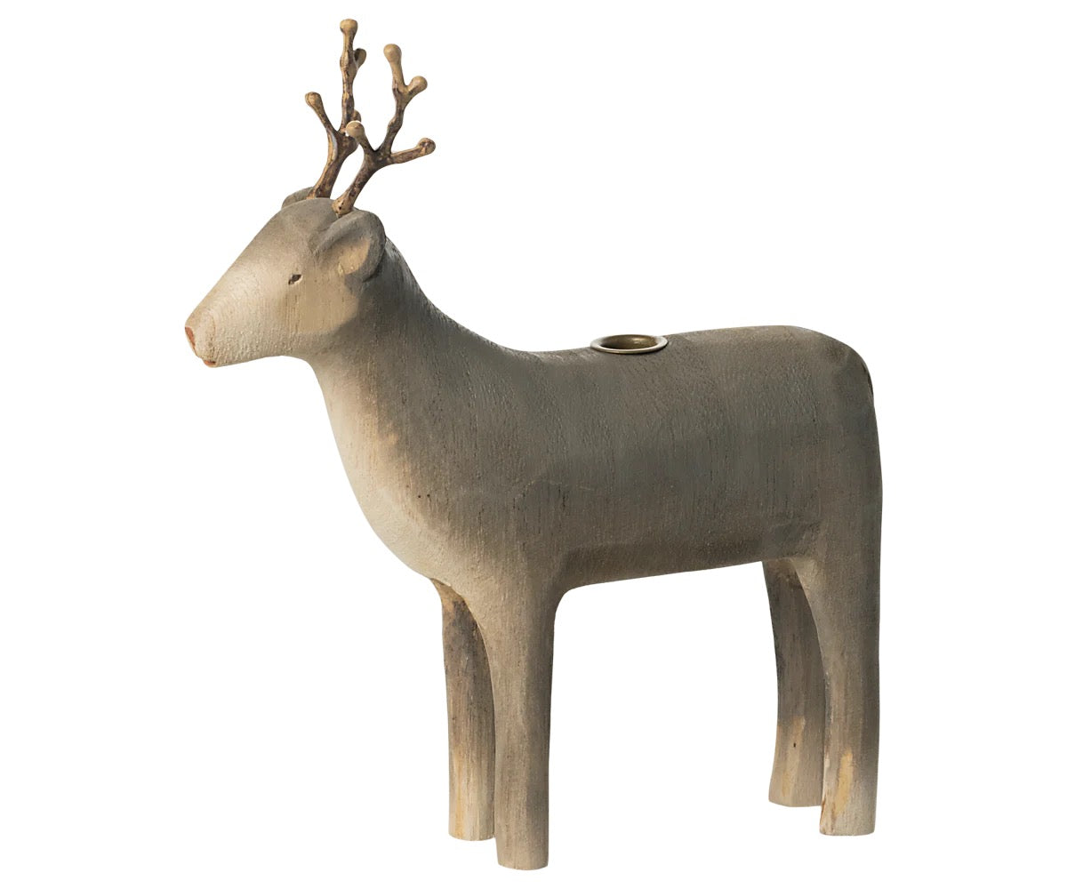 Reinsdyr Wooden reindeer medium natur Maileg
