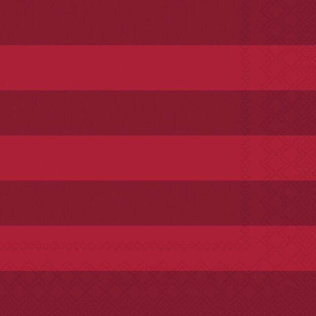 Serviett lunsj Block stripe dark red Ambiente