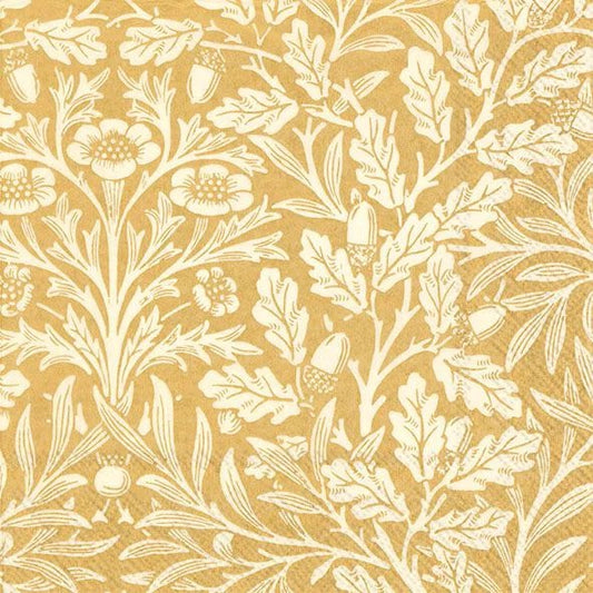Serviett lunsj Acorn (V&A) Gold Cream
