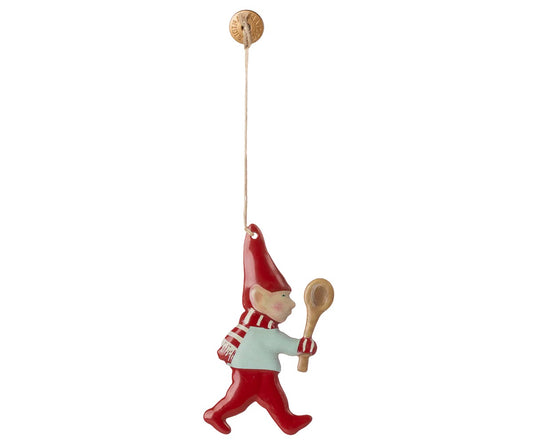 Nisse med skje metall Maileg
