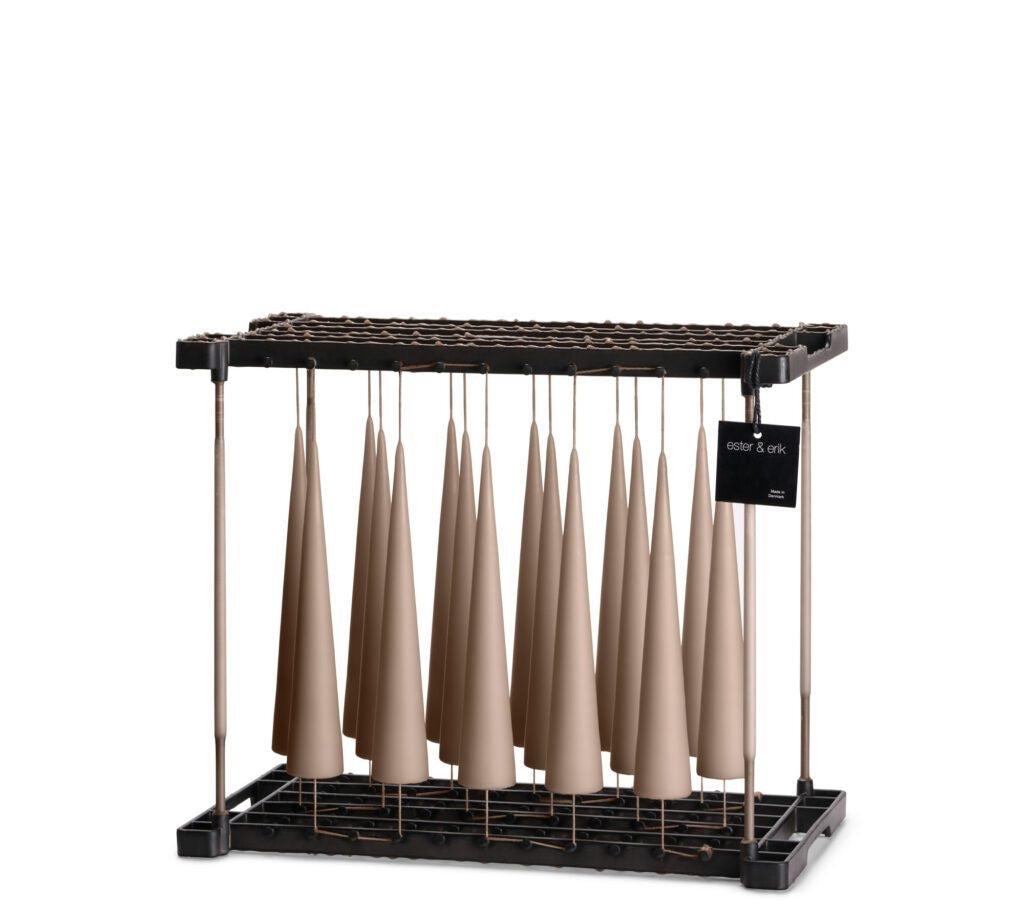 Kjelgelys 25 cm beige mørke Ester og Erik selges kun med henting