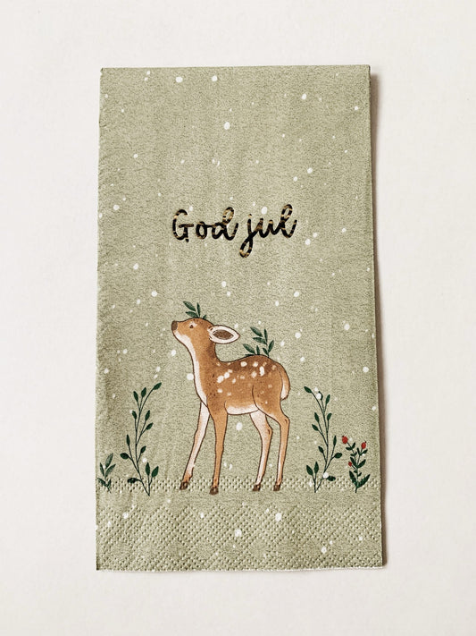 Buffet Serviett «God Jul» Rådyr Trend Design