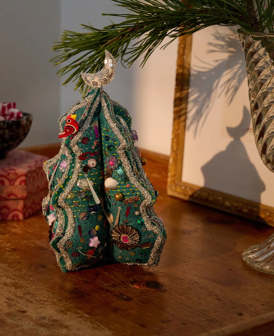 Juletre grønt sølv Sissel Edelbo