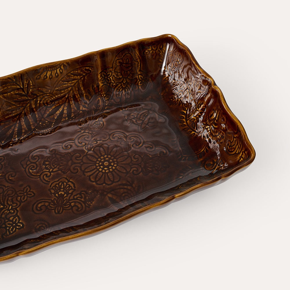 Ildfast form stor kaffe coffee brun Sthål