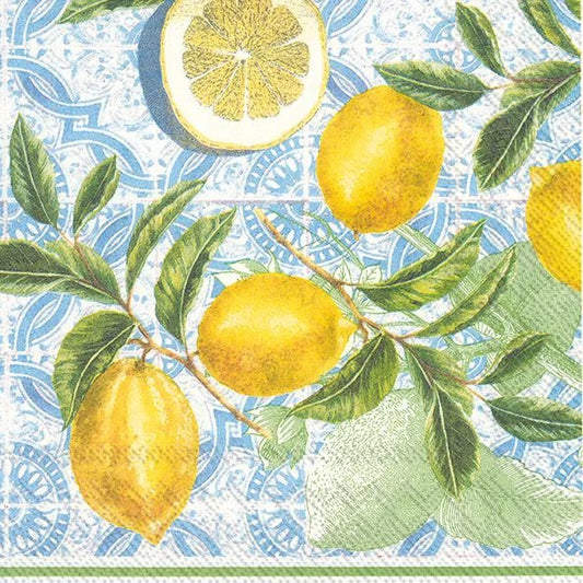 Serviett Lunsj sitroner Citrus Limon IHR