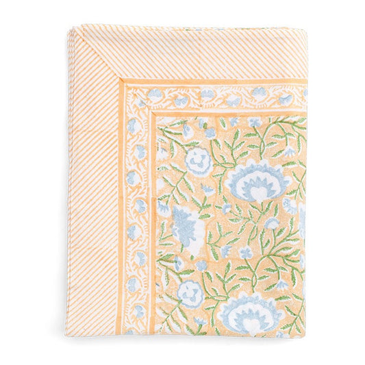 Duk bomull Mathilde - Orange/Blue/Green - 150x230cm Chamois