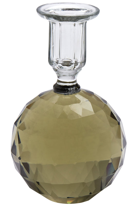 Lysestake mørk grønn glass Cest`bon