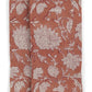 Duk lin Indian Rose - Terracotta - 145x350cm Chamois