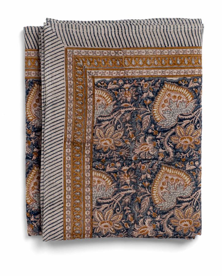 Duk lin oriental blue navy 150x230  Chamois