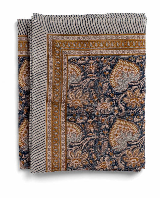 Duk lin oriental blue navy 170x270  Chamois
