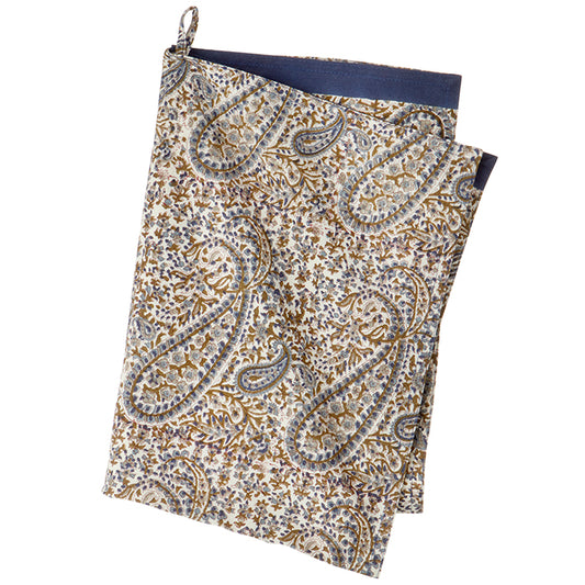 Kjøkkenhåndkle paisley blått grønt Bungalow