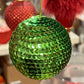 Julekule grønn bling isopor 8cm