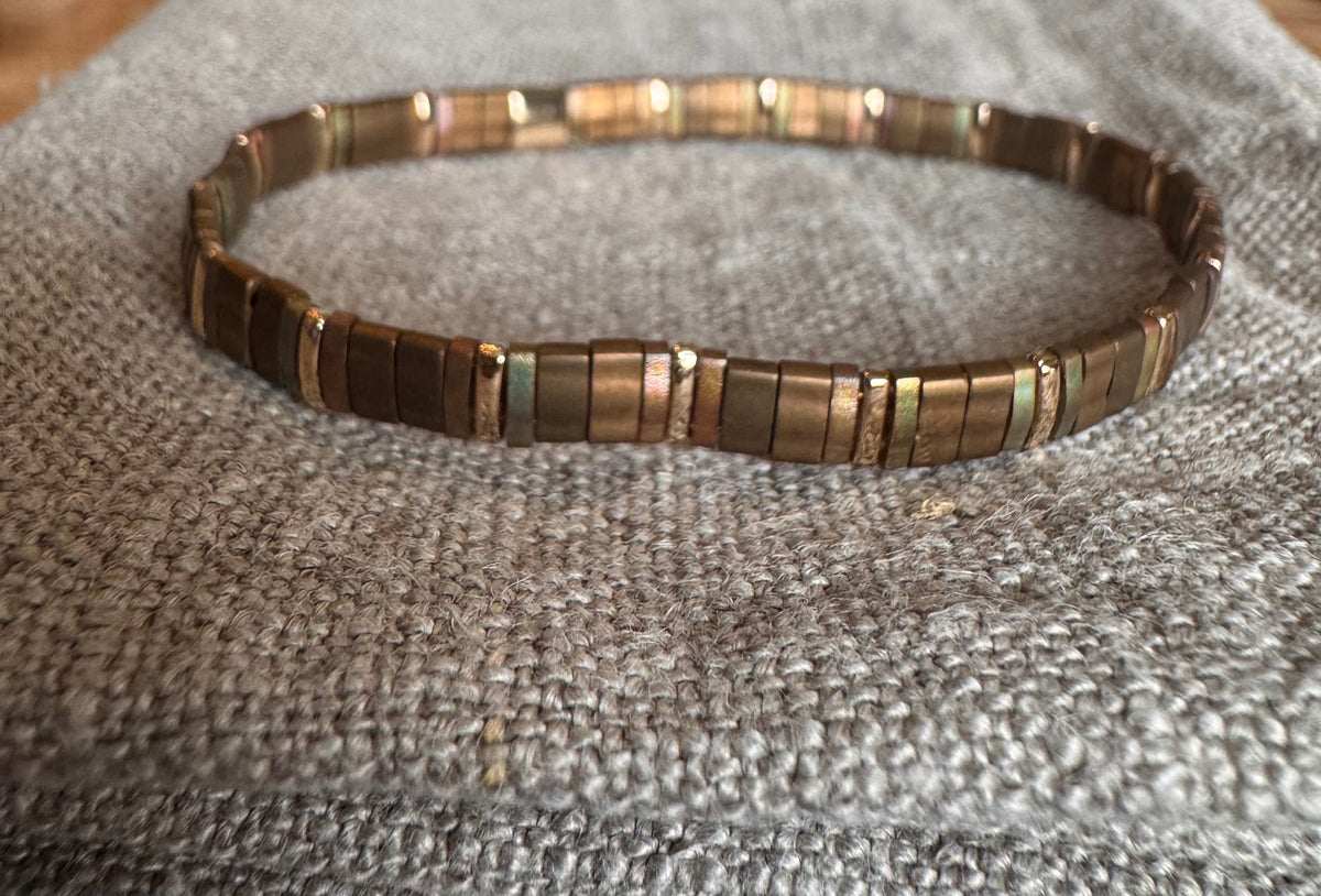 Armbånd brunt matt Nordic icon
