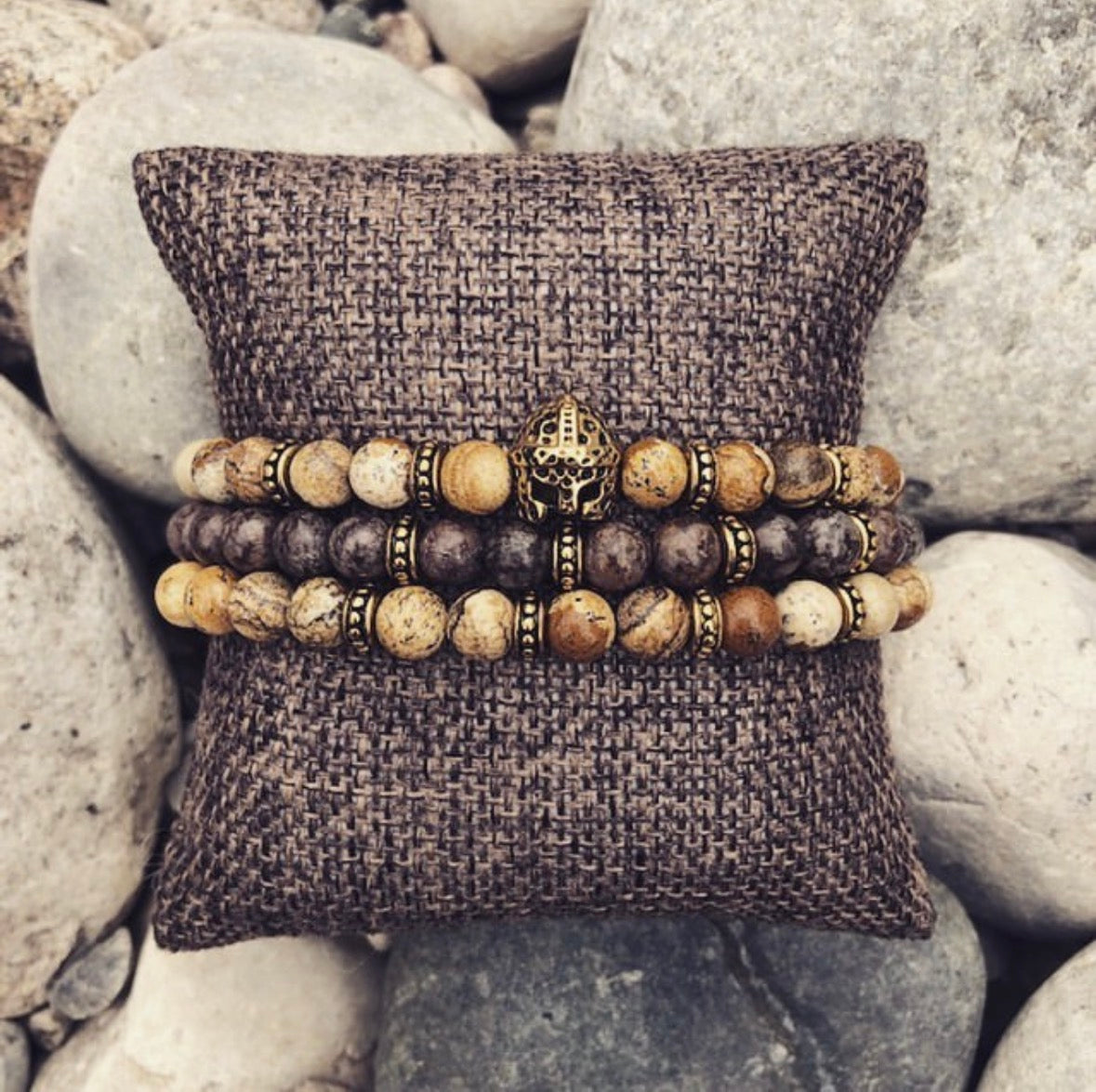 Armbånd brunt lyst native Nordic Icon