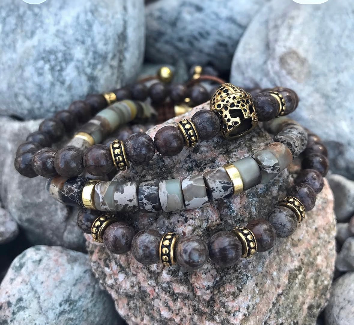 Armbånd brunt lyst native Nordic Icon