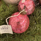 Julekule krakelert 8 cm rosa Werner Voss