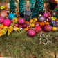 Juletre glass turkis Goodwill