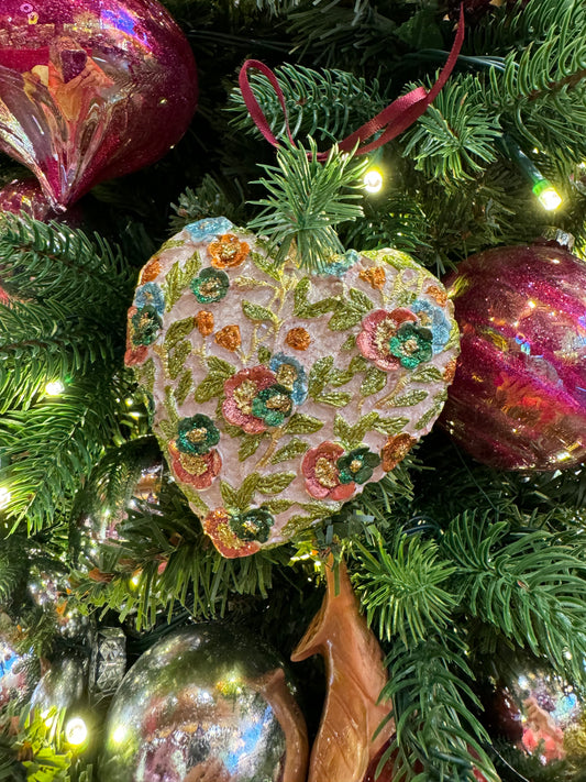 Julekule hjerte pink EDG Enzo de Gasperi