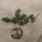 Tøyserviett jul brodert Greengate
