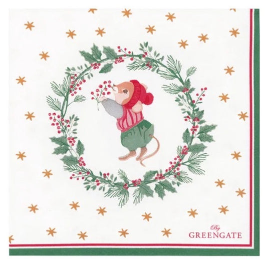 Serviett kaffe Joanni små jul Greengate
