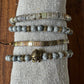 Armbånd grått Nordic Collection beige toner Nordic Icon