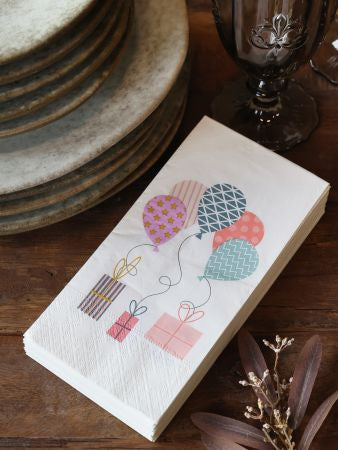 Buffet serviett ballonger gaver Chis Antique