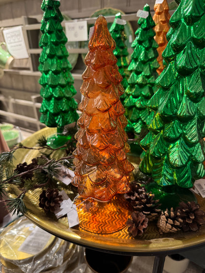 Juletre glass kobber Goodwill