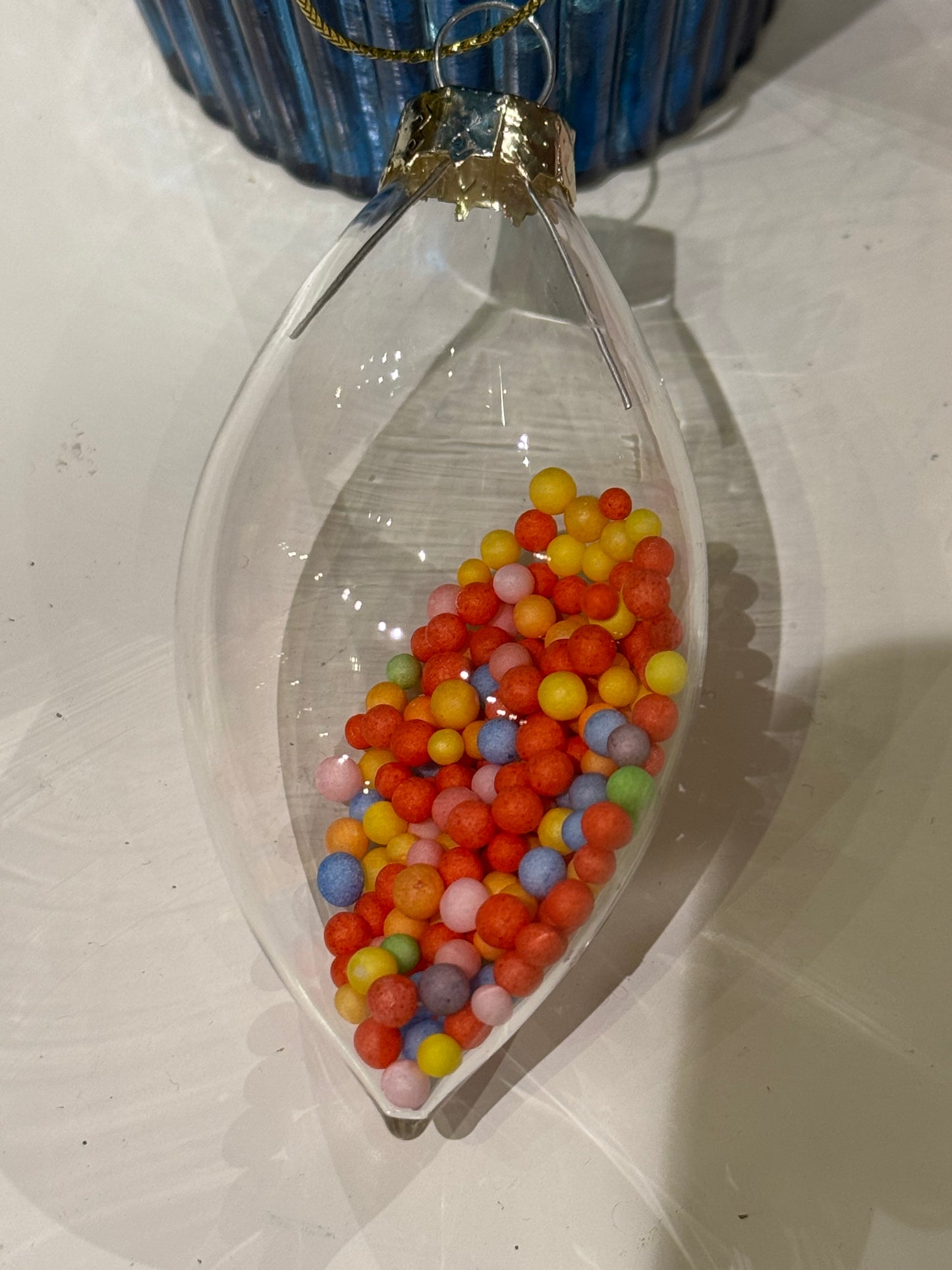 Julekule candy 6 cm Goodwill