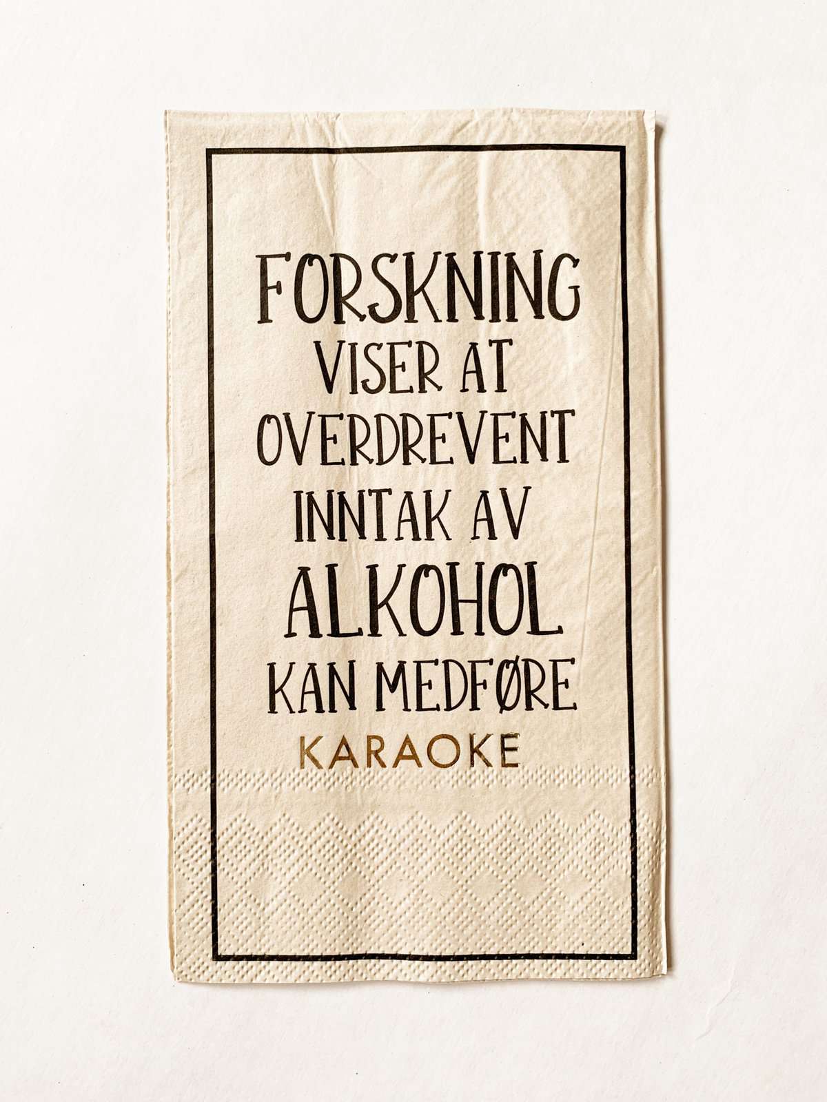 Buffet serviett karaoke Trend Design