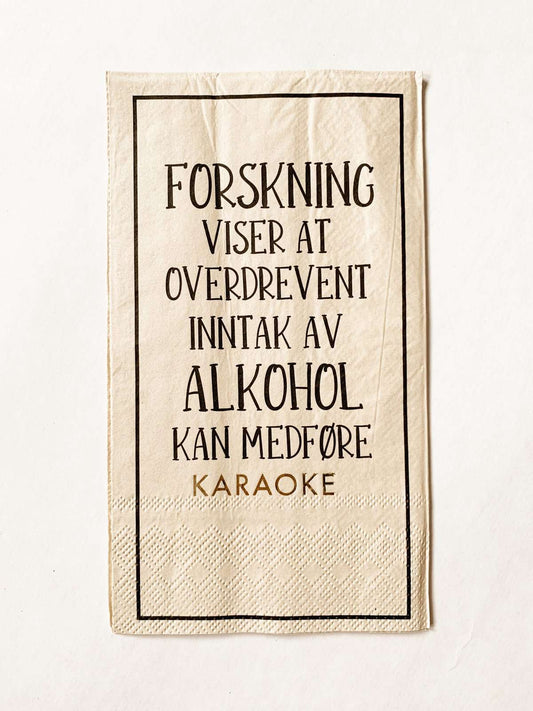 Buffet serviett karaoke Trend Design