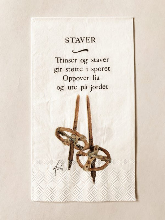Buffet serviett "Staver" Trend design