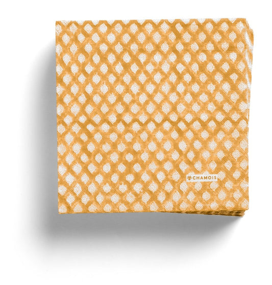 Serviett middag Medallion gul oker 50 stk Chamois