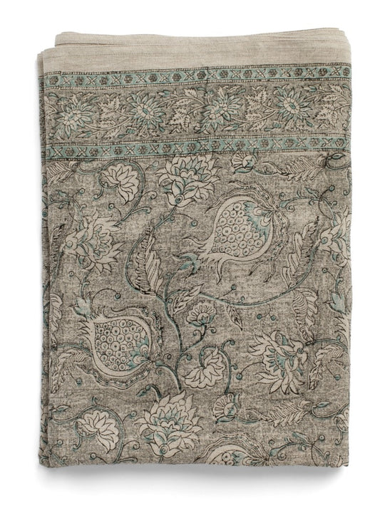 Duk lin pomegranate grey 150 x 230 Chamois