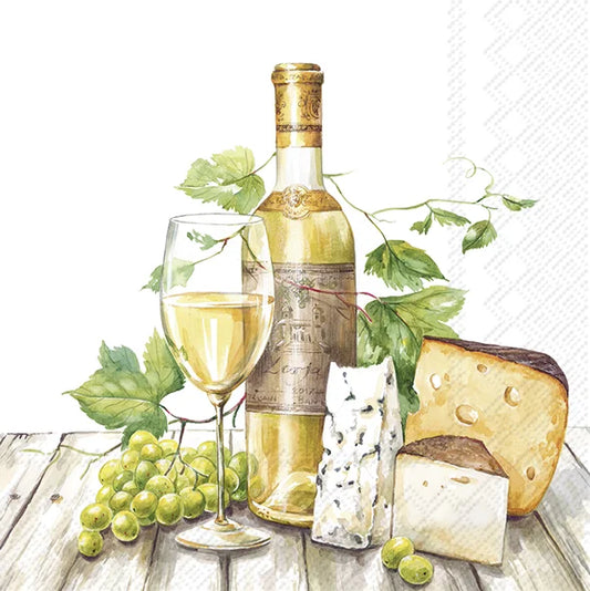 Serviett lunsj vin White Wine Tasting IHR