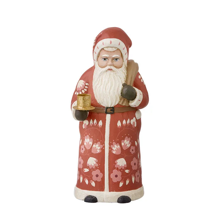 Jul Lysestake nisse Santa 18cm Marigold Red Bungalow