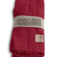 Duk lin cabernet mørk vinrød 145x380 Lovely linen