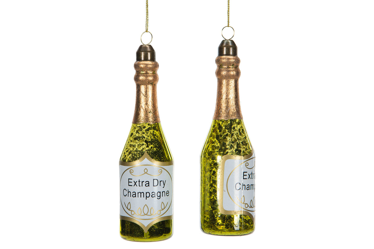 Julepynt champagne flaske 1 stk
