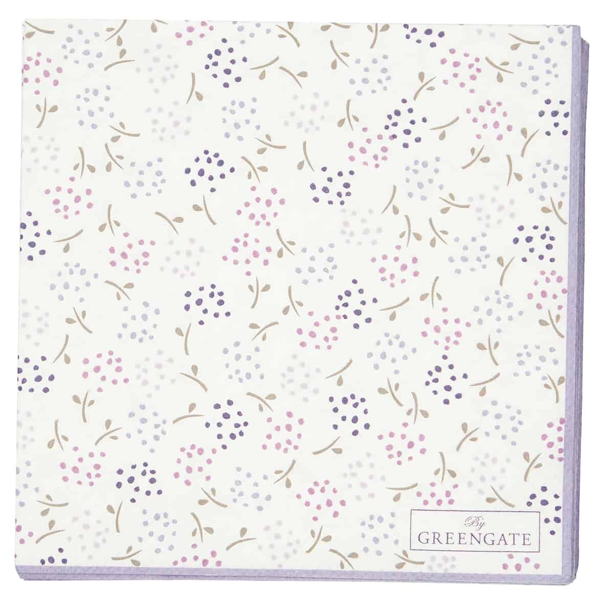 Serviett kaffe Ginny White Greengate