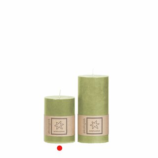 Kubbelys 100% Stearin 7x10 Green leaf Edelweiss