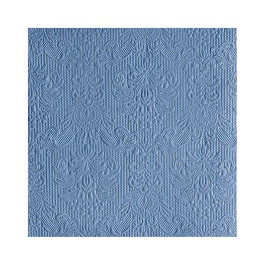 Serviett middag ensfarget jeans blå Elegance Ambiente