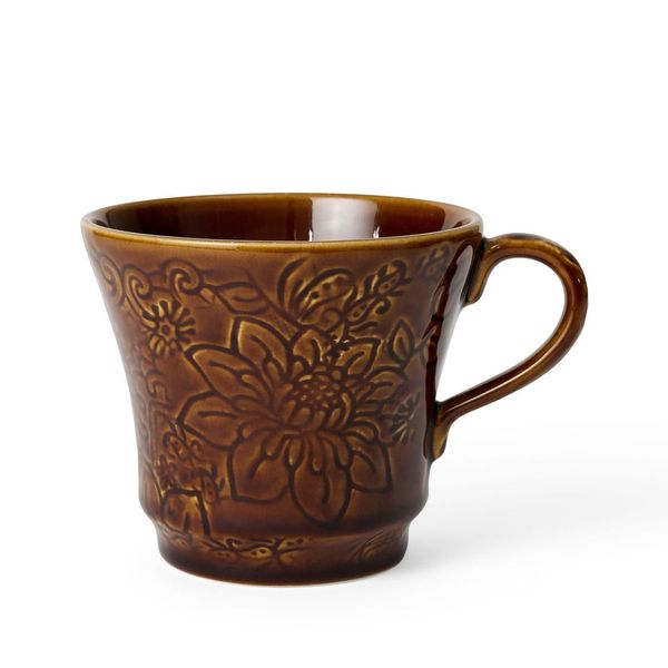 Kopp Tekopp stor brun coffee Sthål NYHET