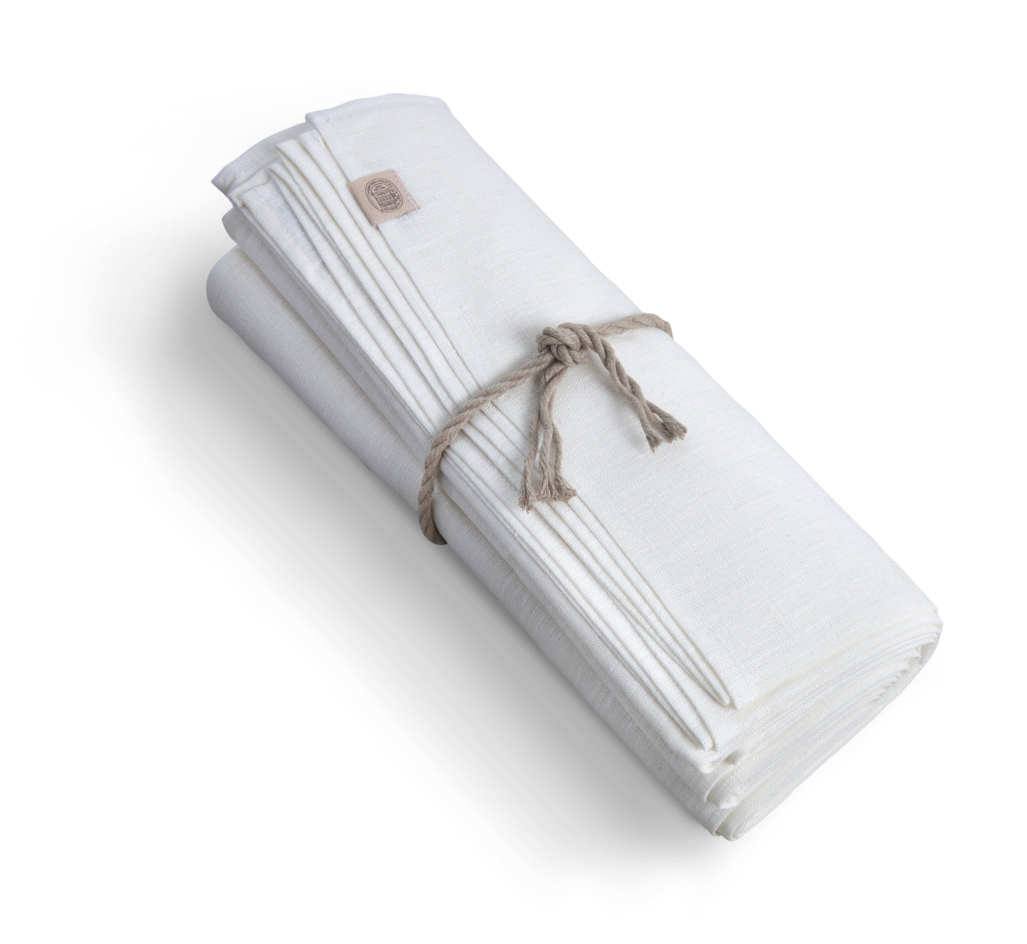 SALG Duk rund lin classic offwhite 150 cm Lovely linen
