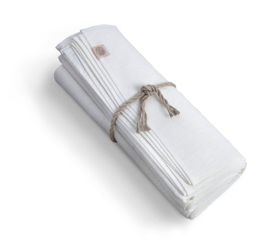 SALG Duk rund lin classic offwhite 150 cm Lovely linen