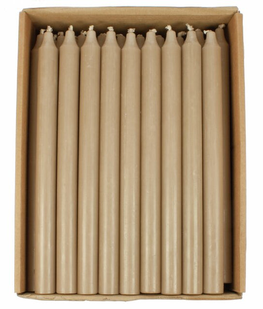 Tynne lys 18 og 28 cm khaki beige Kiri