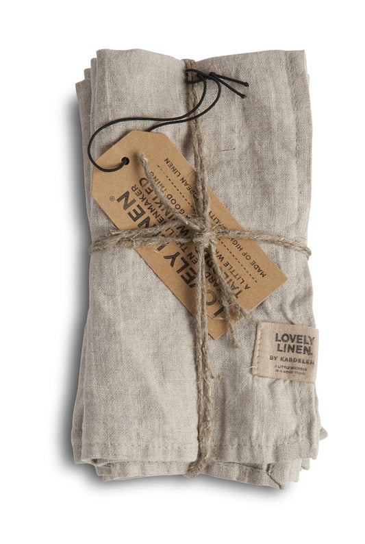 Linserviett Misty linfarget beige Medow Lovely linen