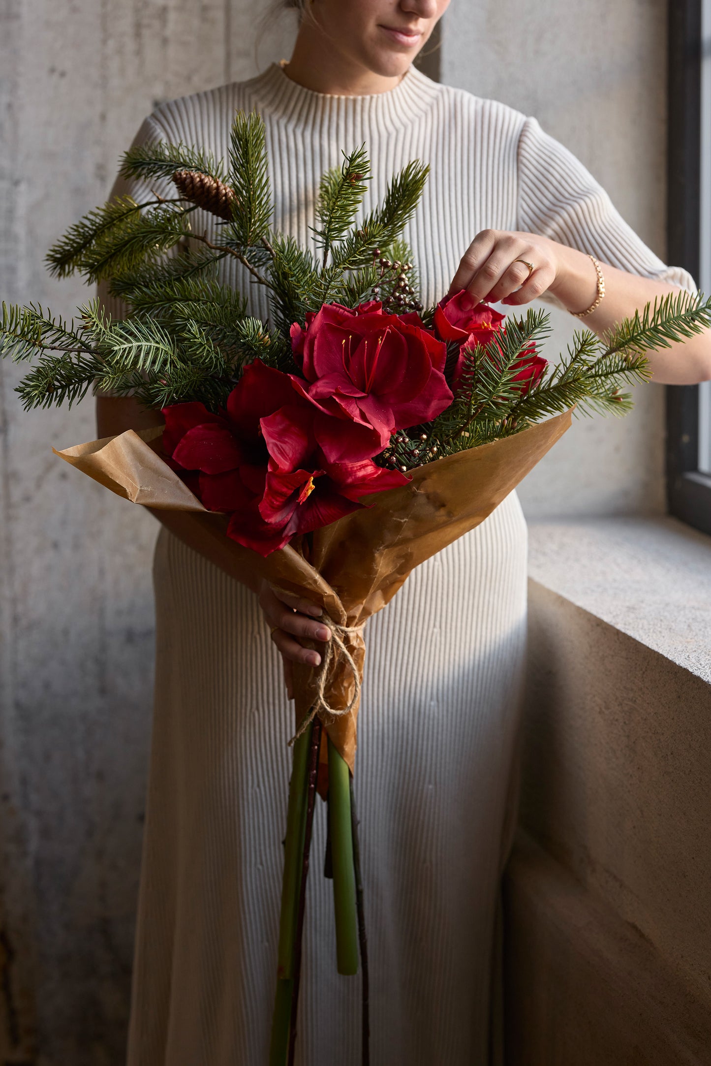 Amaryllis rød 65 cm Mr Plant