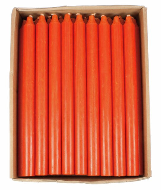 Tynne lys 18 og 28 cm oransje mørk Kiri