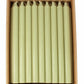 Tynne lys 28 cm grønn mosegrønn lyse